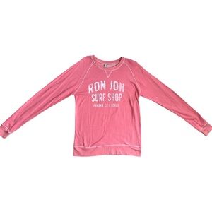 Ron Jon Long Sleeve Tee Pink Size Medium